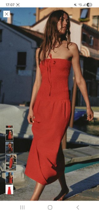 Vestido Zara Rojo