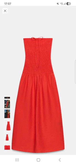 Vestido Zara Rojo