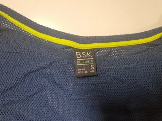 Top Bershka Rejilla Transparente Talla S