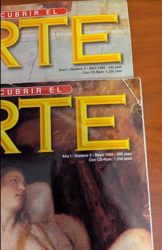 Lote dos revistas Descubrir el Arte no 2 y no 3