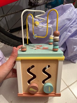 Cubo madera sensorial actividades