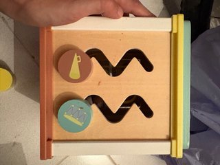 Cubo madera sensorial actividades
