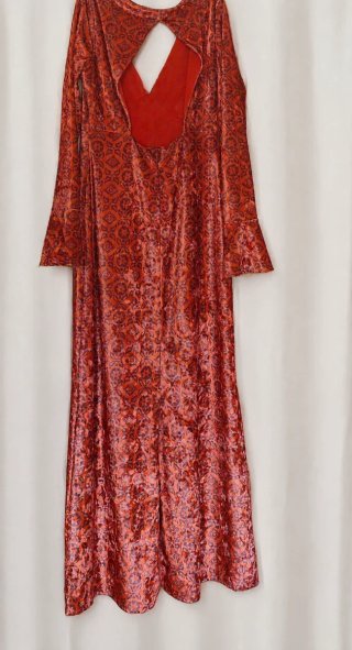 Vestido terciopelo espalda abierta