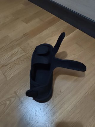 Zapatillas ortopédicas negras para adulto