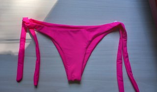 Bikini push up fucsia con volantes talla M nuevo