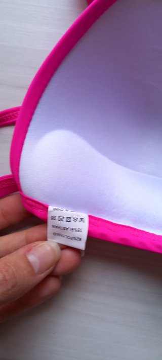 Bikini push up fucsia con volantes talla M nuevo