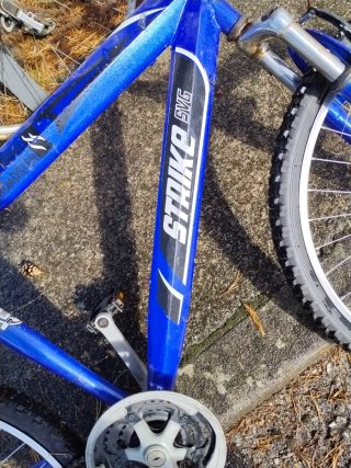 Bicicleta de carretera azul