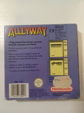 Alleyway Game Boy PAL ESP Nintendo