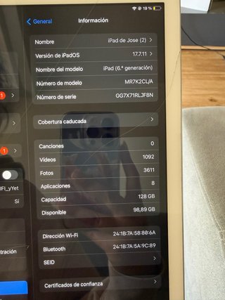 iPad 6ta Generación Plateado