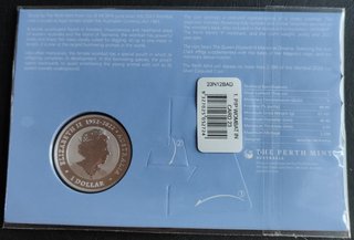 Australia 1$ 2023 Wombat Plata 1oz Color