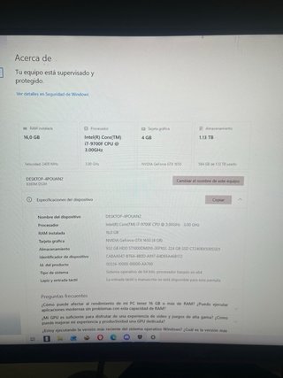 PC Gaming i7 9700F | GTX 1650 ASUS | 16GB RAM | SS