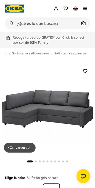 Divano letto IKEA con spazio di archiviazione