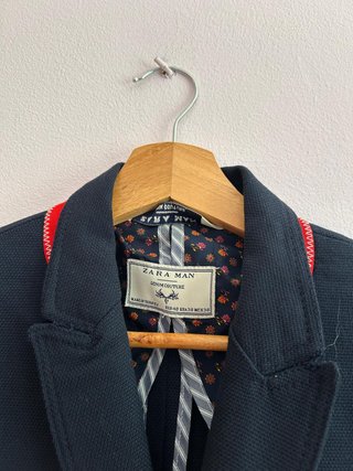 Blazer Zara Man Azul Marino