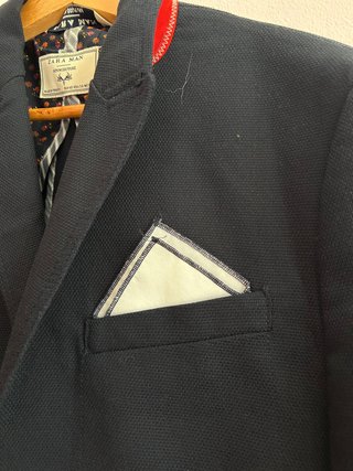 Blazer Zara Man Azul Marino