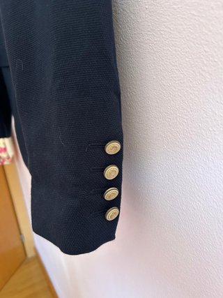 Blazer Zara Man Azul Marino