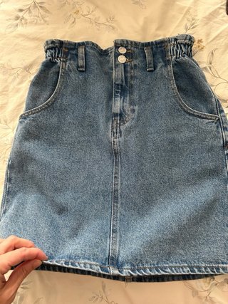 Falda vaquera Mango tiro alto Talla S