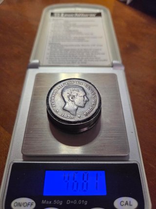 Ponderal Moneda Alfonso XII