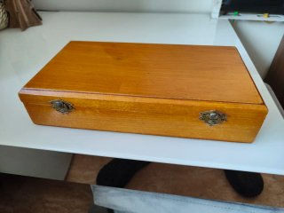 Set Ajedrez Madera Tablero Caja