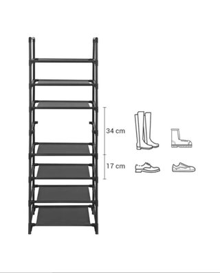 SONGMICS Scarpiera, Organizzatore Scarpe, 8 Ripiani