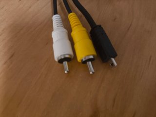 Pack 5 cables, sin usar,  Red, Audio Video