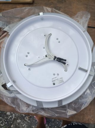 Lámpara plafón techo cristal y metal