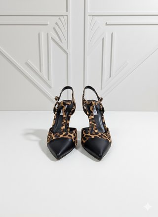 Décolleté Tacco Animalier Donna