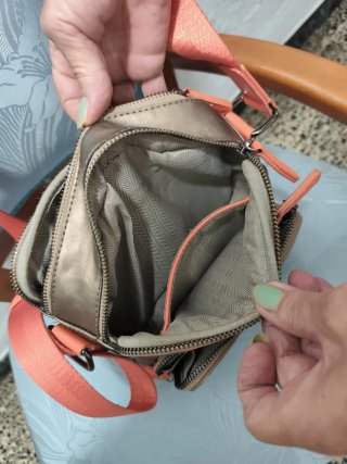 Bandolera unisex con múltiples bolsillos