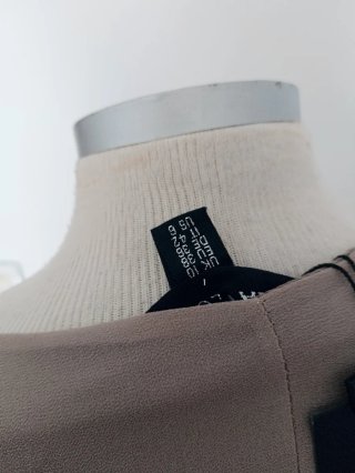 Vestido largo gris Mila talla M