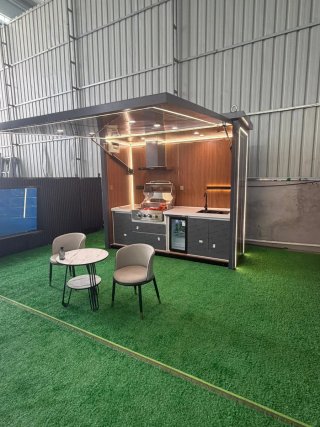 Barbacoa exterior modular