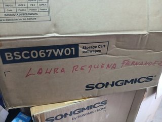 SONGMICS BSC067W01 Carro Rodante, Caritro