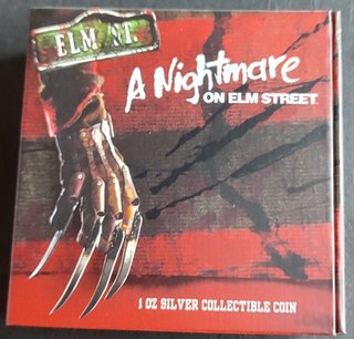 NIUE 2$ 2022 Pesadilla en Elm Street Plata 1 oz