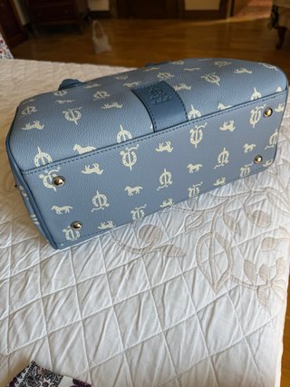 Bolso El Caballo azul y beige