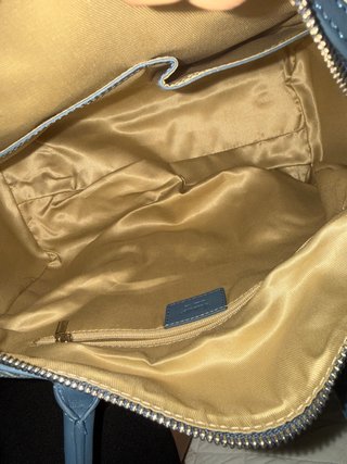Bolso El Caballo azul y beige