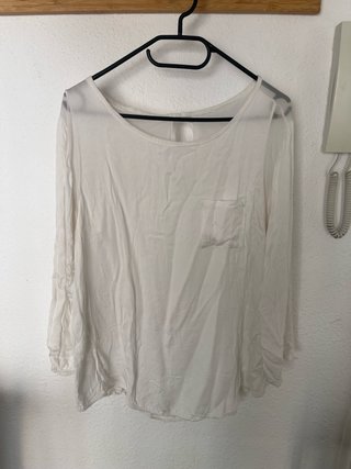 Camisa blanca manga larga