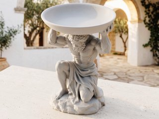 Atlas Mitología Griega Bandeja Decorativa 3D