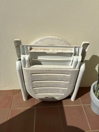 Pack 2 Tumbonas Jardín Plástico Blanco
