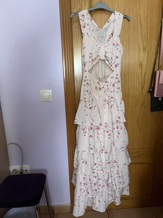 Vestido flamenco rosas Anne-Louise Boutique