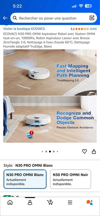 ECOVACS N30 PRO OMNI Robot Aspirador