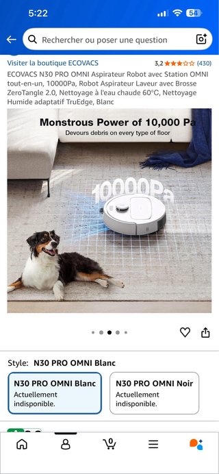 ECOVACS N30 PRO OMNI Robot Aspirador