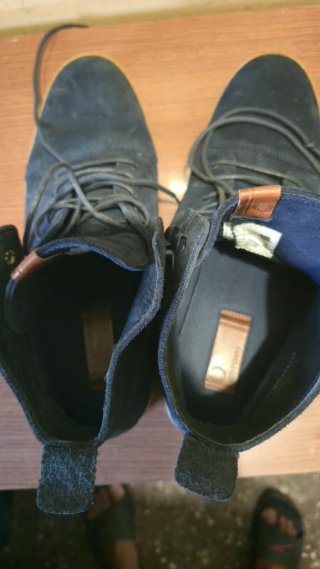 Botines Fred Perry Ante Azul Marino Talla 43
