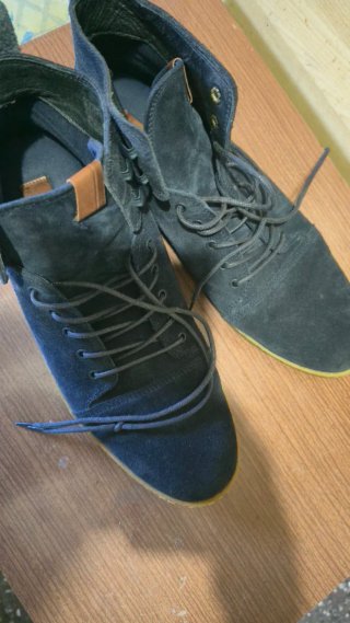 Botines Fred Perry Ante Azul Marino Talla 43