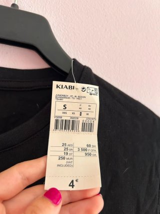 Camiseta Negra Guerrero Intrepido Talla S