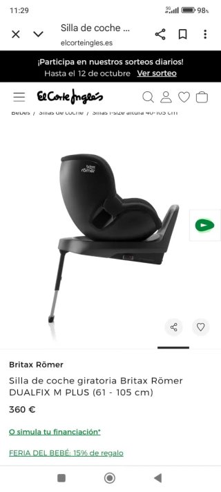 Silla coche Britax Römer