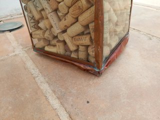 Farola Vintage Cobre y Cristal