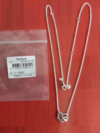 Collar Pandora Corazón Infinito Plata ORIGINAL