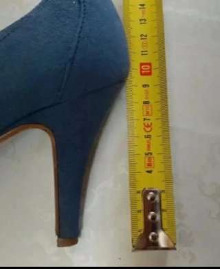 Zapatos de tacón azul talla 38