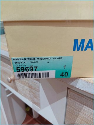 Sandalias Vintage Marypaz Tacón Plataforma Gris An