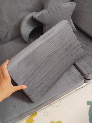 Sofá modular infantil gris