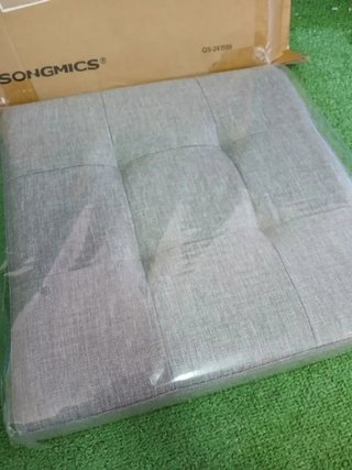 SONGMICS LSF027G12 Puff Almacenaje 38 cm, Baúl