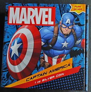 NIUE 2$ 2023 Capitan America Plata 1 Oz